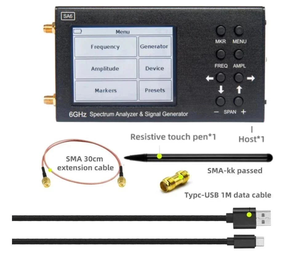 Analyseur de Spectre Portable 6GHz - Haute Précision SA6 only